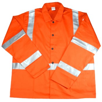 West Chester IRONCAT 7060 Hi-Vis Orange 3XL Cotton Flame Retardant Jacket - 8 Pockets - 662909-004222