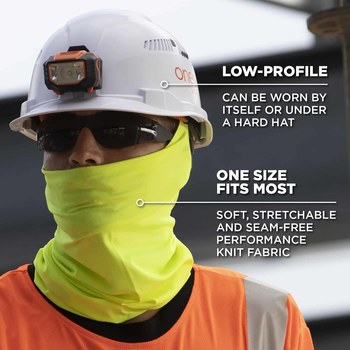 Ergodyne Chill-Its 6487 Blue Neck Gaiter Multi-Band - 720476-42129