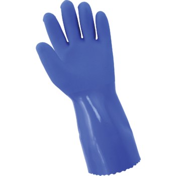 Global Glove FrogWear 8481 Large Chemical-Resistant Gloves - 12 in Length - Rough Finish - 8481-9(L)