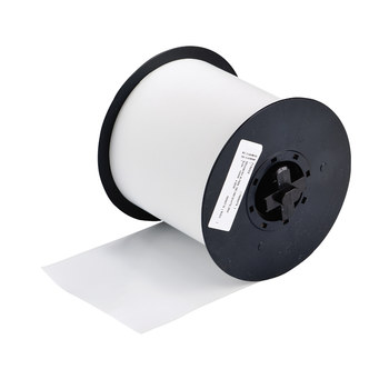 Picture of Brady White Indoor / Outdoor Vinyl Thermal Transfer 120861 Continuous Thermal Transfer Printer Label Roll (Main product image)