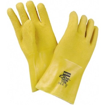 Picture of North Yellow 8XL Rubber Supported Chemical-Resistant Gloves (Main product image)