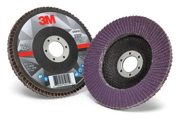 3M 769F Type 27 Flap Disc 05915 - Ceramic Precision-Shaped Grain - 5 in - 40+ - Coarse