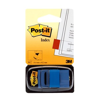 Picture of 3M 7000144927 Post-it 680-2 Blue Note Flags (Main product image)