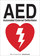Brady B-401 Polystyrene Rectangle White Defibrillator (AED) Sign - 10 in Width x 14 in Height - 102717