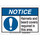 Brady B-869 Polypropylene Rectangle White Safety Awareness Label - 10 in Width x 7 in Height - 145764