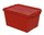 Akro-Mils Keepbox 39120 RED Attached Lid Container - Red - Industrial Grade Polymer - 21 1/2 in x 15 in x 12 1/2 in
