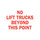Brady B-401 High Impact Polystyrene Rectangle White Truck & Forklift Warehouse Traffic Sign - 14 in Width x 10 in Height - 25890