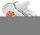 HexArmor Chrome SLT 4060 White/Orange 10 Goatskin Cut and Sewn Cut-Resistant Gloves - ANSI A5 Cut Resistance - 4060-XL (10)