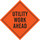 Brady Vinyl Diamond Orange Road Construction Sign - 48 in Width x 48 in Height - 57034