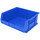 Akro-Mils Akrobin 75 lb Blue Industrial Grade Polymer Hanging / Stacking Storage Bin - 14 3/4 in Length - 16 1/2 in Width - 7 in Height - 1 Compartments - 30250 BLUE