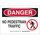 Brady B-302 Polyester Rectangle White Pedestrian & Crosswalk Sign - 10 in Width x 7 in Height - Laminated - 123739