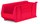 Akro-Mils Akrobin 300 lb Red Industrial Grade Polymer Stacking Storage Bin - 23 7/8 in Length - 11 in Width - 10 in Height - 1 Compartments - 30287 RED