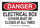 Brady B-555 Aluminum Rectangle White Electrical Safety Sign - 14 in Width x 10 in Height - 127023