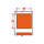 Brady CL-105-652 Die-Cut Printer Label Roll - 0.5 in x 0.275 in - Polyimide - Orange - B-652 - 32442