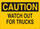 Brady B-302 Polyester Rectangle Yellow Truck & Forklift Warehouse Traffic Sign - 14 in Width x 10 in Height - Laminated - 85428