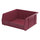 Akro-Mils Akrobin 50 lb Berry Industrial Grade Polymer Hanging / Stacking Storage Bin - 10 7/8 in Length - 11 in Width - 5 in Height - 1 Compartments - 30235 BERRY