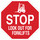 Brady B-555 Aluminum Octagon Red Truck & Forklift Warehouse Traffic Sign - 18 in Width x 18 in Height - 124510