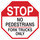 Brady B-555 Aluminum Octagon White Truck & Forklift Warehouse Traffic Sign - 24 in Width x 24 in Height - 124520