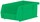 Akro-Mils Akrobin 10 lb Green Industrial Grade Polymer Hanging / Stacking Storage Bin - 7 3/8 in Length - 4 1/8 in Width - 3 in Height - 1 Compartments - 30220 GREEN