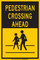 Brady B-401 Polystyrene Rectangle Pedestrian & Crosswalk Sign - 12 in Width x 18 in Height - 129433