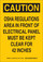 Brady B-302 Polyester Rectangle Yellow Electrical Safety Sign - 7 in Width x 10 in Height - Laminated - 126980