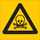 Brady B-120 Fiberglass Reinforced Polyester Rectangle Yellow Hazardous Material Sign - 10 in Width x 10 in Height - 69442