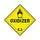 Brady B-101 Polycoated Tagstock Square Yellow Truck Placards Sign - 10 3/4 in Width x 10 3/4 in Height - 63449
