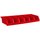 Akro-Mils System Bin Red Shelf Storage Bin - 12 in Length - 33 in Width - 5 in Height - 6 Compartments - 30312 RED
