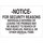 Brady B-120 Fiberglass Reinforced Polyester Rectangle White Restricted Area Sign - 20 in Width x 14 in Height - 95462
