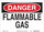 Brady B-302 Polyester Rectangle White Flammable Material Sign - 10 in Width x 7 in Height - Laminated - 85175