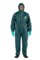 Ansell Microchem AlphaTec Chemical-Resistant Coveralls 68-4000 GR40-T-92-111-03 - Size Medium - Green - 60459