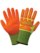 Global Glove Vise Gripster Tuffalene CIA998MF Orange/Lime Large Cut-Resistant Gloves - ANSI A4 Cut Resistance - Nitrile Palm & Fingers Coating - CIA998MF/LG