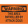 Brady B-401 High Impact Polystyrene Rectangle Orange Security Sign - 14 in Width x 10 in Height - 95427