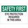 Brady B-120 Fiberglass Reinforced Polyester Rectangle White PPE Sign - 10 in Width x 7 in Height - 70338