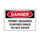 Brady B-120 Fiberglass Reinforced Polyester Rectangle White Confined Space Sign - 14 in Width x 10 in Height - 65817
