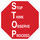 Brady B-555 Aluminum Octagon Red Stop Signs, Traffic Control Signs & Banners Sign - 18 in Width x 18 in Height - 124546