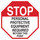 Brady B-401 Polystyrene Octagon White PPE Sign - 18 in Width x 18 in Height - 124527