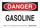 Brady B-563 High Density Polypropylene Rectangle White Flammable Material Sign - 14 in Width x 10 in Height - 116122