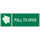 Brady Bradyglo B-347 Polyester / Polystyrene Rectangle Green Door Sign - 14 in Width x 5 in Height - Glow in the Dark - 90929