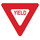 Brady B-120 Fiberglass Reinforced Polyester Triangle Stop Signs, Traffic Control Signs & Banners Sign - 30 in Width x 30 in Height - 75062