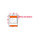 Brady WML-717-292-OR Die-Cut Printer Label Roll - 1.5 in x 4 in - Vinyl - Clear / Orange - B-292 - 16440