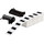 Brady PTLEP-171-593-BK Die-Cut Printer Label Roll - 1.6 in x 0.49 in - Polyester - Black - B-593 - 89909
