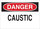 Brady B-120 Fiberglass Reinforced Polyester Rectangle White Chemical Warning Sign - 10 in Width x 7 in Height - 72392
