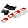 Brady PTLEP-168-593-RD Die-Cut Printer Label Roll - 1.2 in x 1.9 in - Polyester - Red - B-593 - 89901