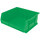 Akro-Mils Akrobin 75 lb Green Industrial Grade Polymer Hanging / Stacking Storage Bin - 14 3/4 in Length - 16 1/2 in Width - 7 in Height - 1 Compartments - 30250 GREEN