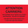 Tape Logic DL3181 Pallet Protection Labels - 4 in x 6 in - Semi-Gloss Coated Paper - Fluorescent Red - 11127