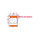 Brady WML-311-292-OR Die-Cut Printer Label Roll - 1 in x 1.25 in - Vinyl - Clear / Orange - B-292 - 32895