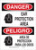 Brady B-401 Polystyrene Rectangle White PPE Sign - 10 in Width x 14 in Height - Language English / Spanish - 124089
