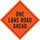 Brady Vinyl Diamond Orange Road Construction Sign - 48 in Width x 48 in Height - 57002