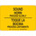 Brady B-555 Aluminum Rectangle Yellow Stop Signs, Traffic Control Signs & Banners Sign - 10 in Width x 7 in Height - Language English / Spanish - 125505